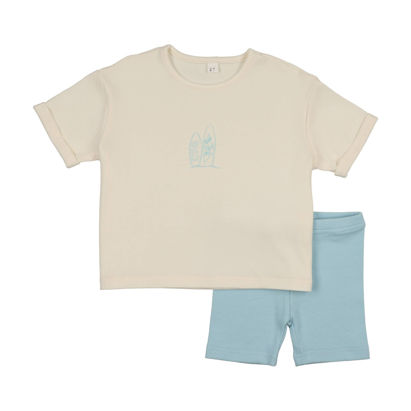Oversized Tee Set- Blue