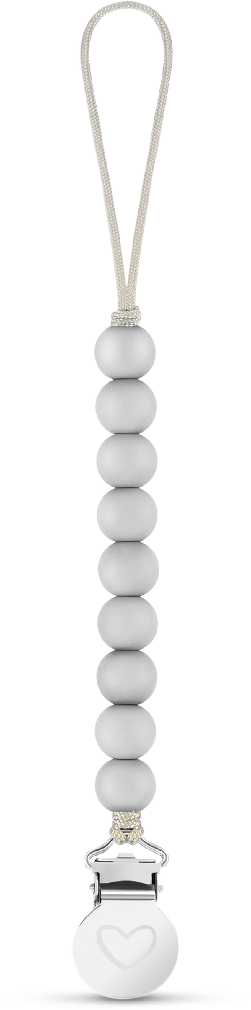 Lulababe Pacifier Clip: Mauve + Ballet Slippers