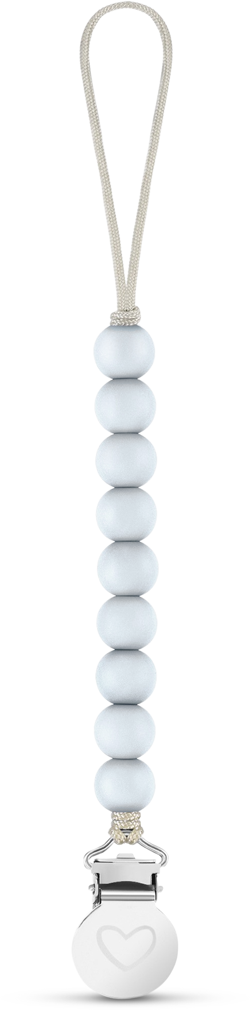 Lulababe Pacifier Clip: Sage + Khaki