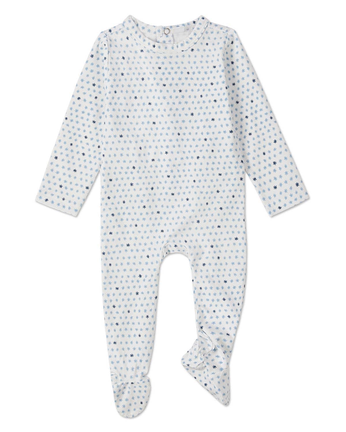 Petite Stars Footie: Pearl Blue