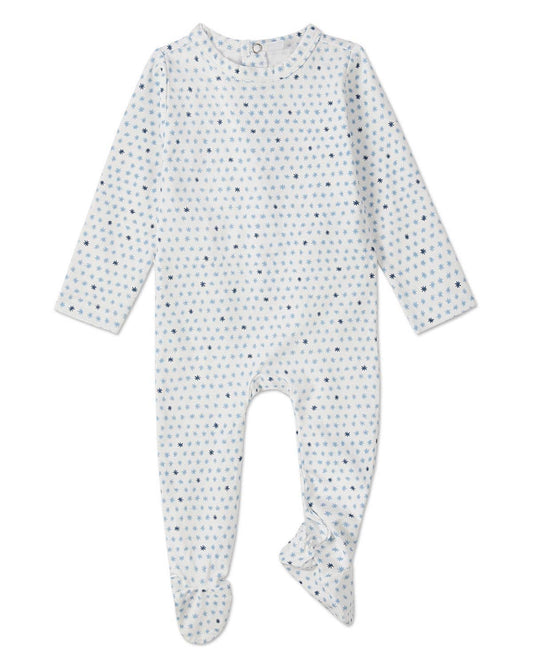 Petite Stars Footie: Pearl Blue