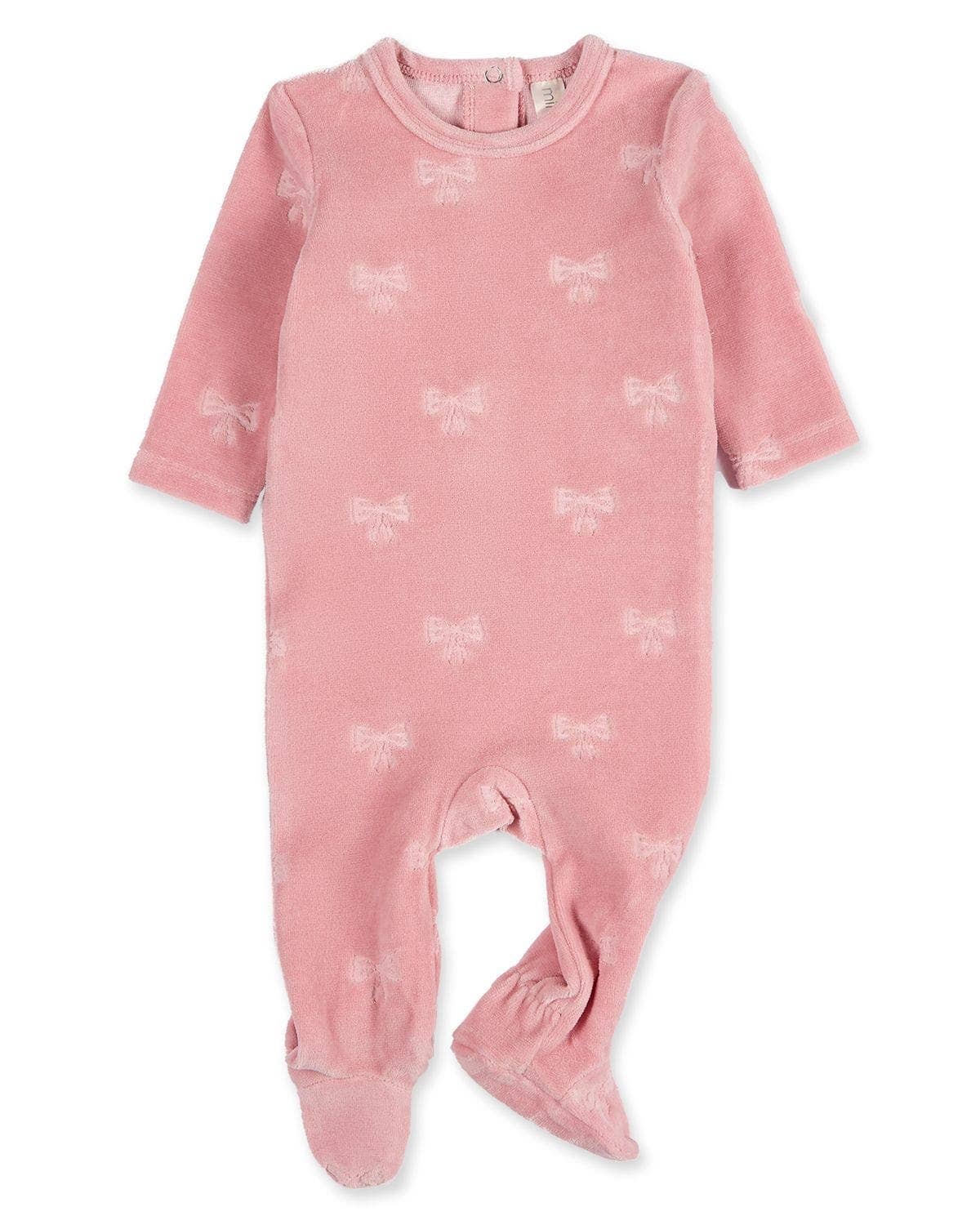 Velvet Bow Footie