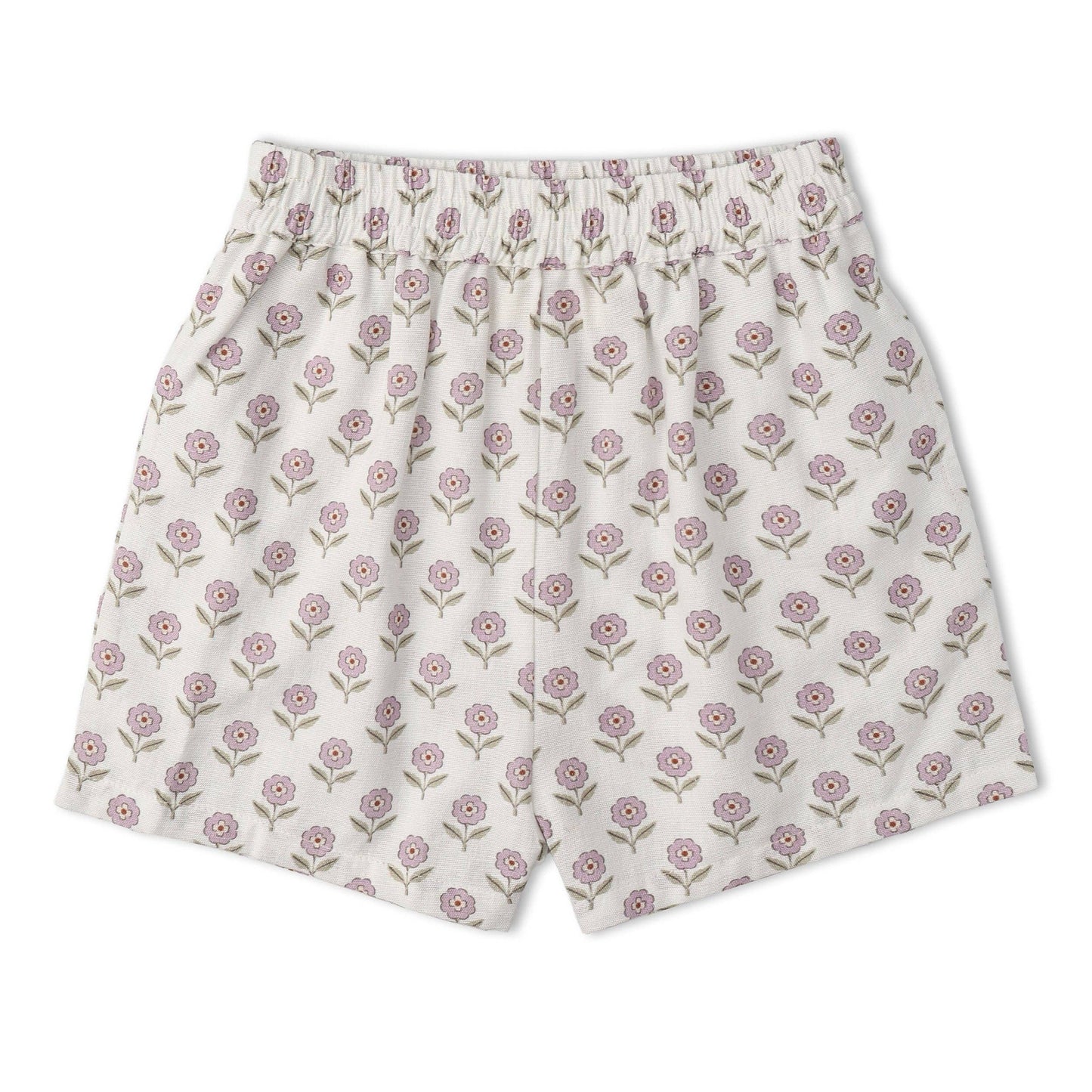 Organic Tie Up Top & Shorts Set - Lavender