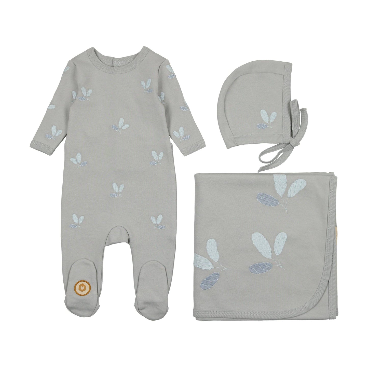 Lovely Leaf Layette Set: Pink Whip