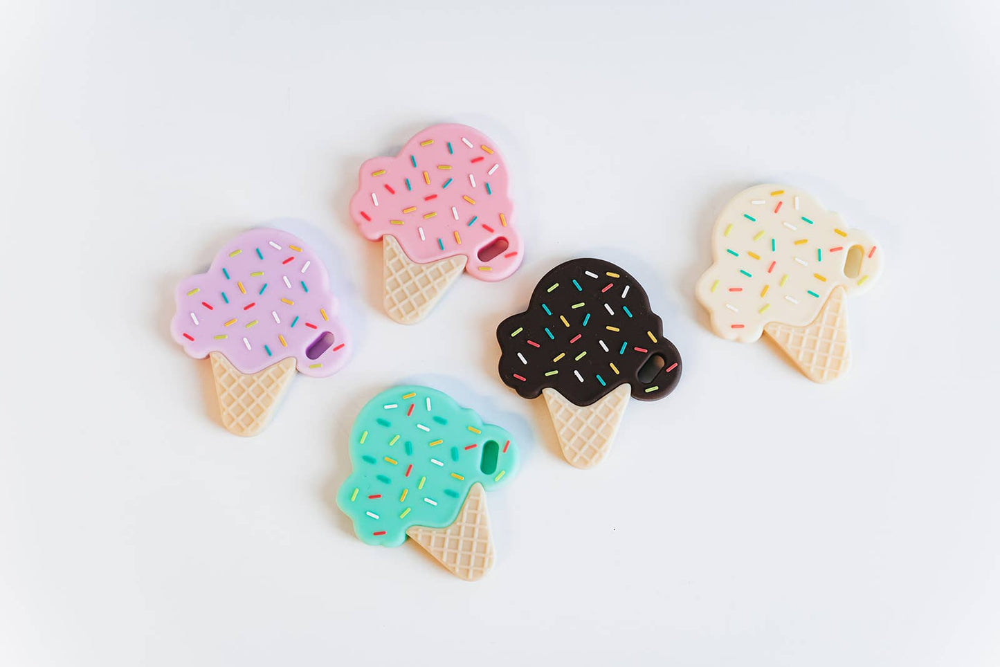 Vanilla Ice Cream Cone Silicone Teether