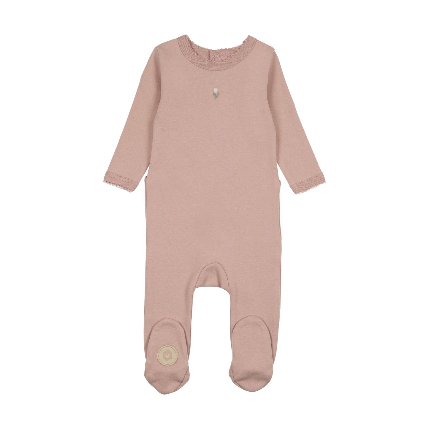 Blooming Girls Footie: Orchid Pink