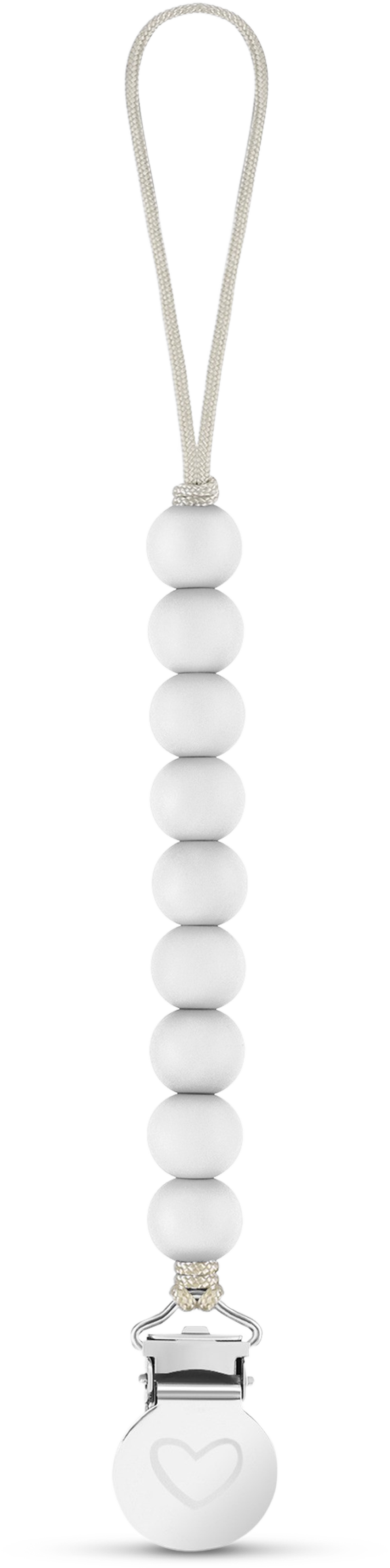 Lulababe Pacifier Clip: Mauve + Ballet Slippers