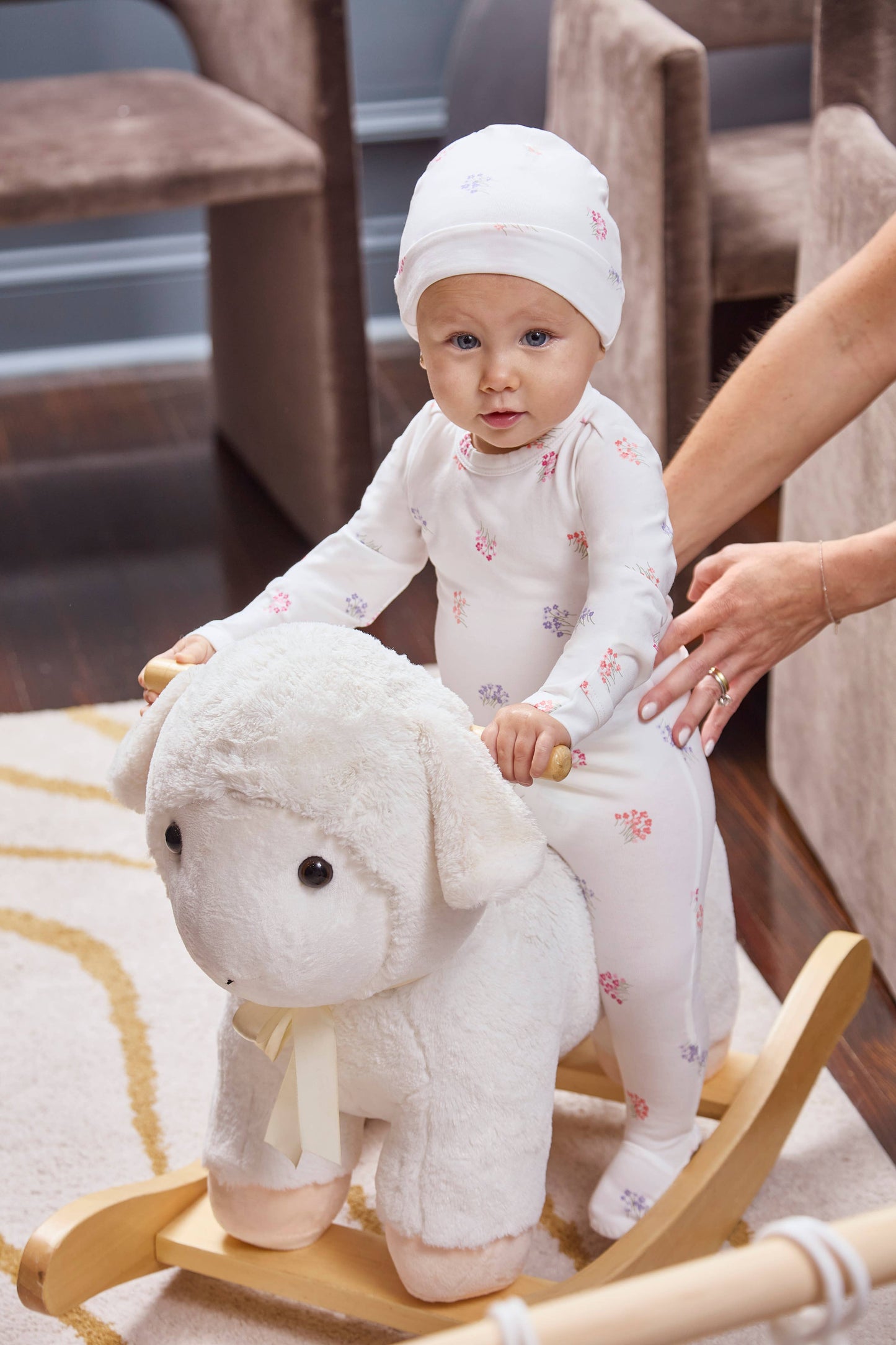 Little Arrangements 2 Pc Footie Set: Winter White