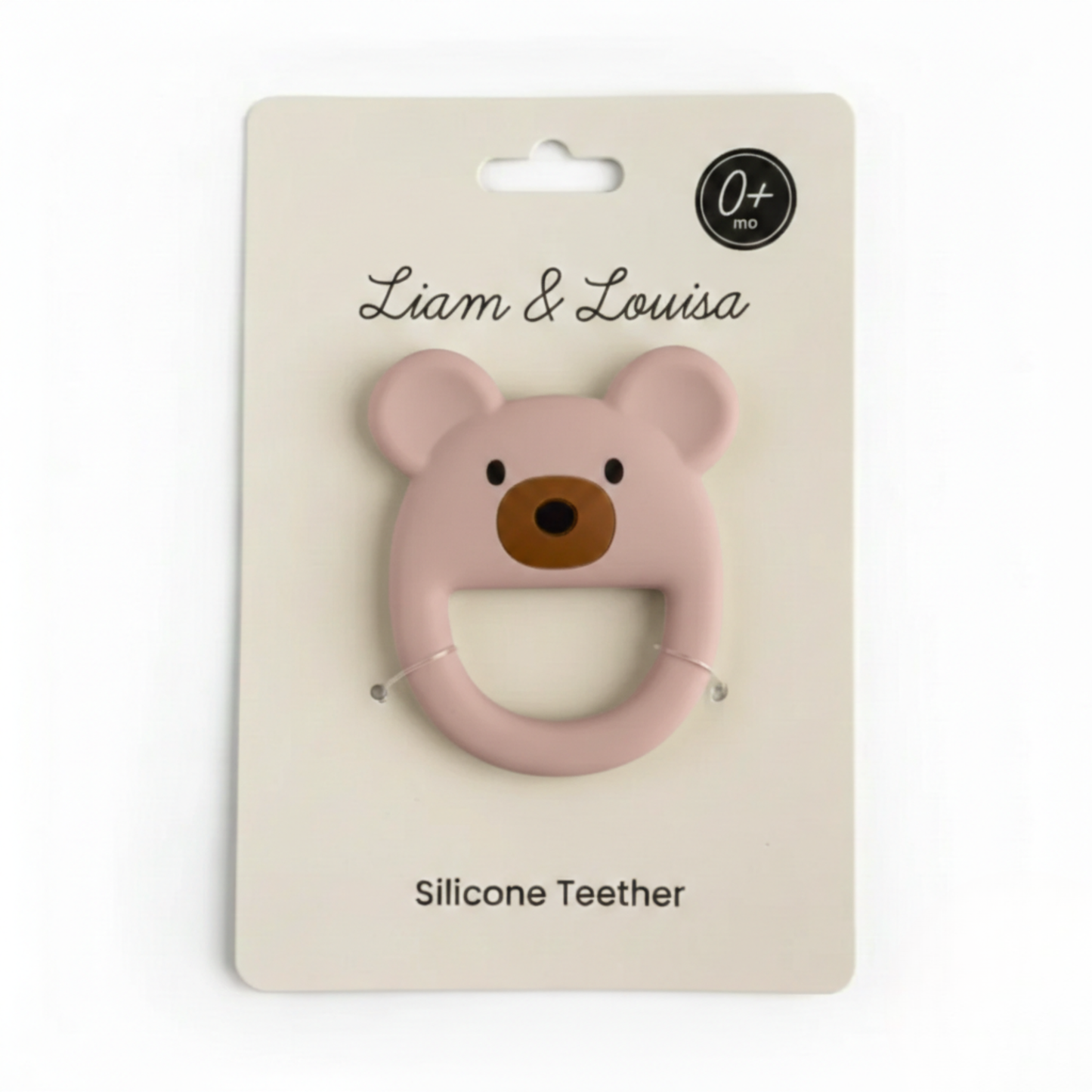 Rose Pink Bear Baby Teether