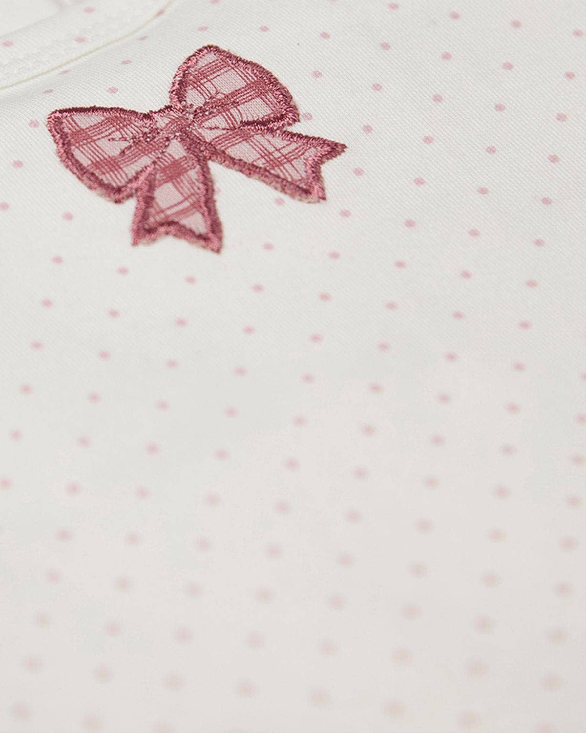Girl's Put A Bow On It Footie: Rose