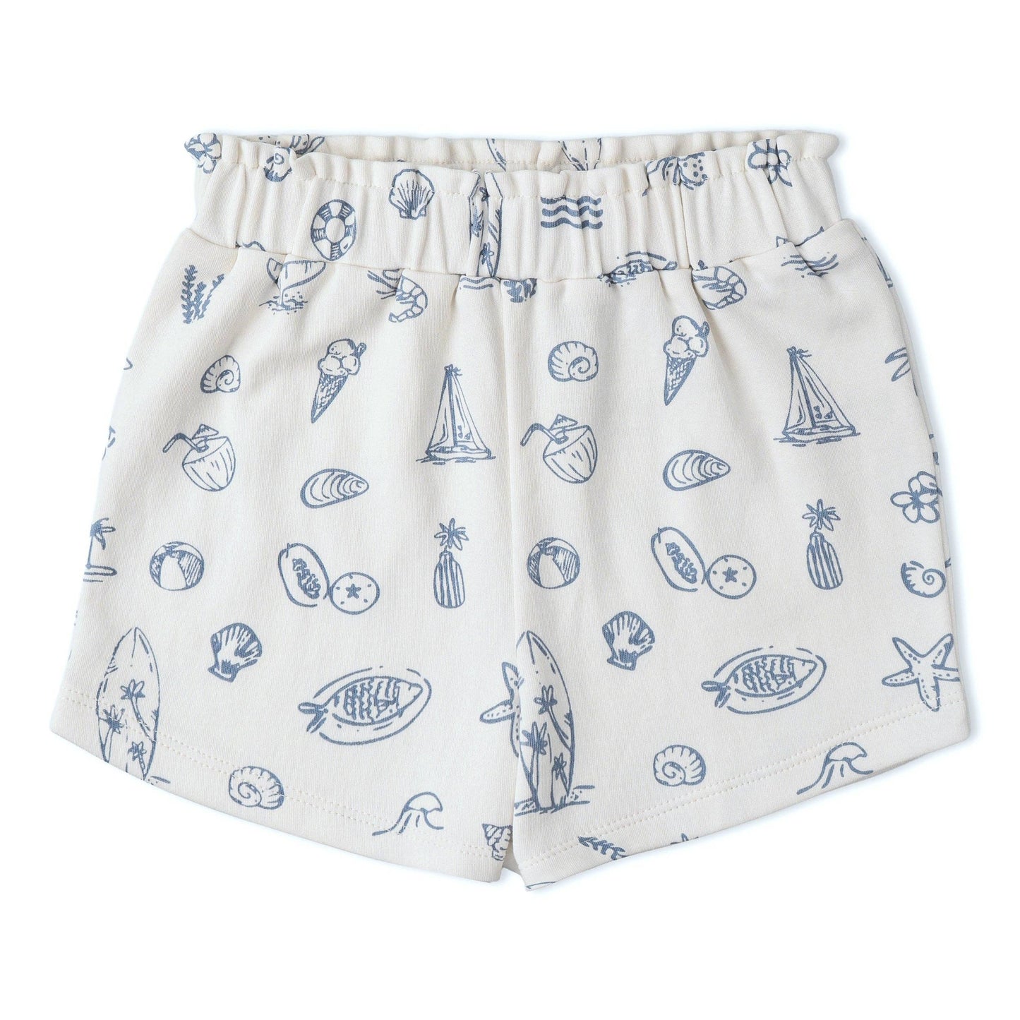 Organic Drop Shoulder Tee & Shorts Set - Coastal