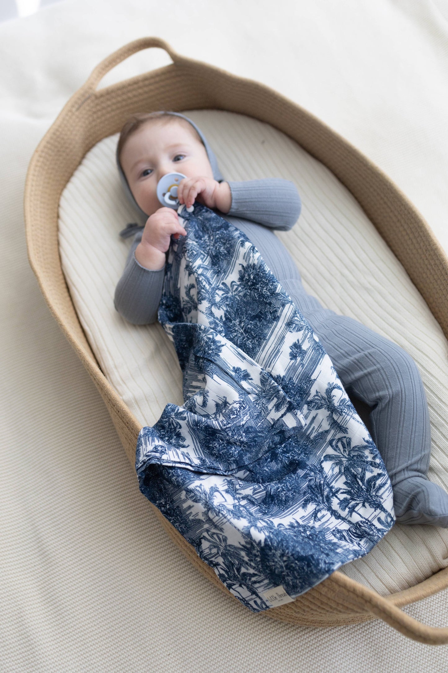 Blue Jungle Toile Lovey