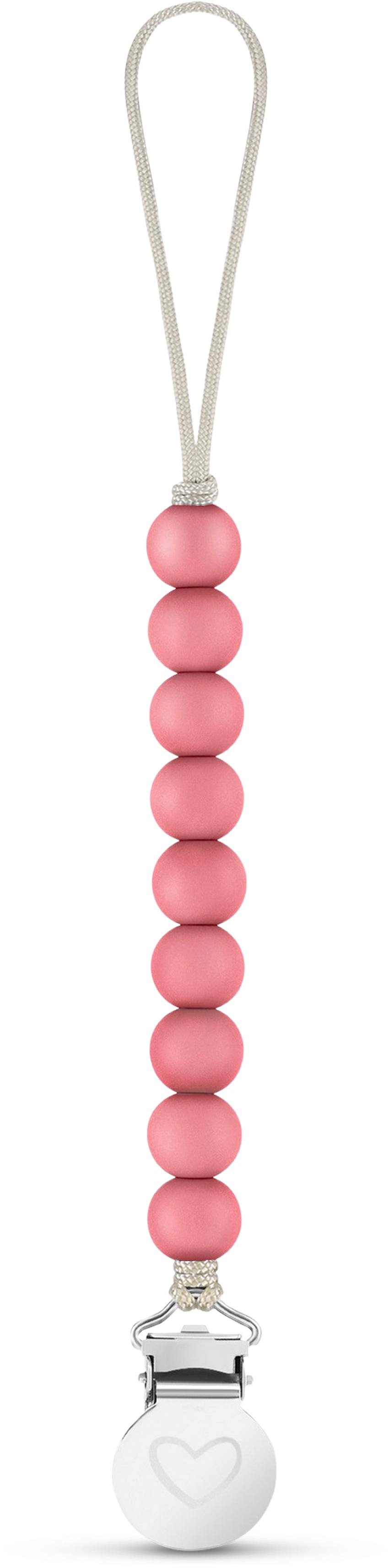 Lulababe Pacifier Clip: Ash Blue + Sky Blue